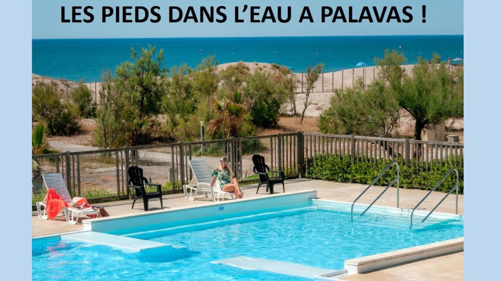Les Pieds Dans L'Eau A Palavas ! Mer A 50 M ! Mhome 6 Pers Climatise T Confort Camping 4 Etoiles Exterior photo